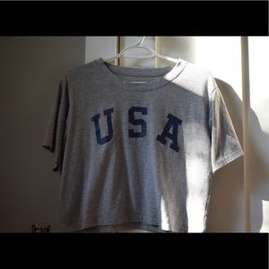 USA cropped T-shirt